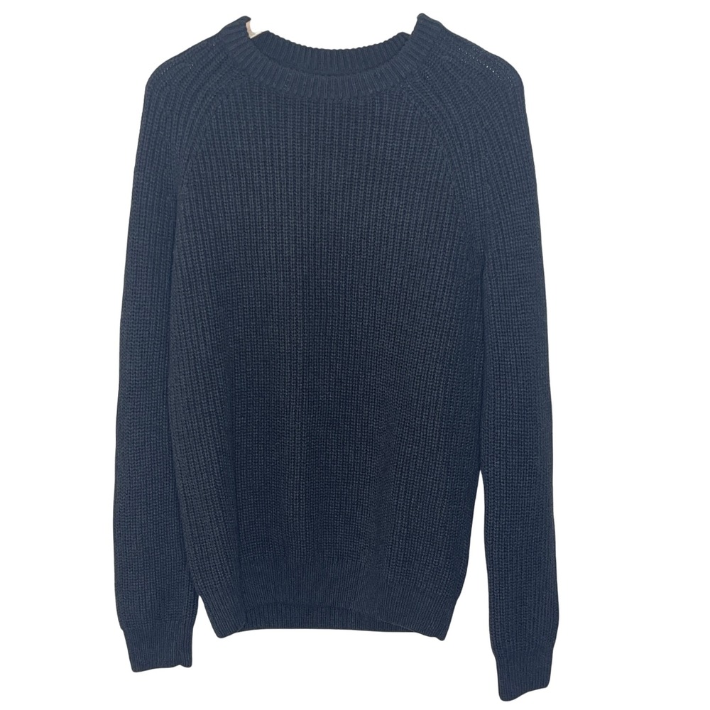 Quince Womens Sweater‎ Small Black Crew Neck Knit Long Sleeve Casual